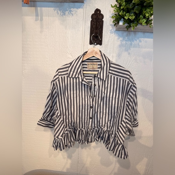 Bailey Stripe Shirt NWOT nautical navy combo - Picture 3 of 5